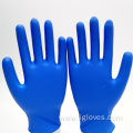 Customised experiment blue glovent nitrile gloves for work